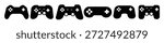 joystick controller video game icon set. gaming vector illustration