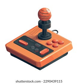 joystick controla el vídeo divertido aislado