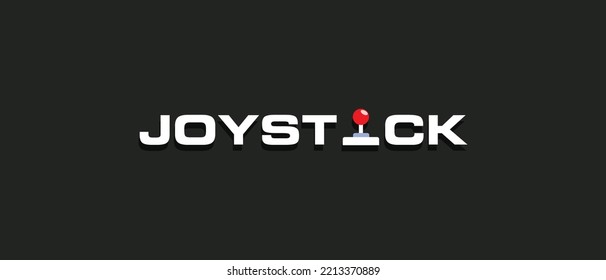 Joystick cryptocurrency JOY Token, Cryptocurrency logo banner on isolated background with text.