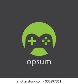 joystick cut identity template icon design element