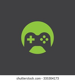 joystick cut identity template icon design element