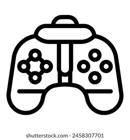 Joystick device icon outline vector. Game controller. Videogaming digital console