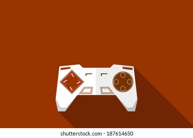 joystick equipment flat design vector version