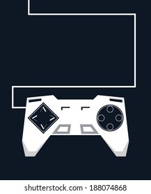 joystick equipment flat design vector version