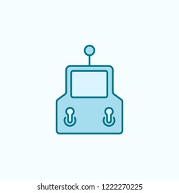 joystick  field outline icon on light background
