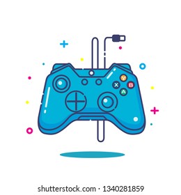 joystick flat design illustration