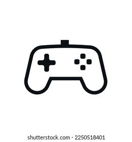 Joystick flat icon. Game controller.
