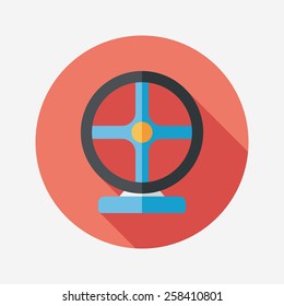 joystick flat icon with long shadow,eps10