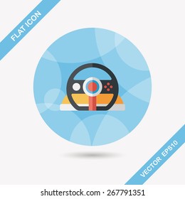 joystick flat icon with long shadow,eps10
