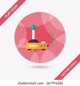 joystick flat icon with long shadow,eps10