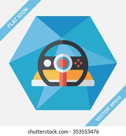 joystick flat icon with long shadow,eps10
