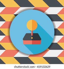 joystick flat icon with long shadow,eps10