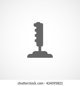 Joystick Flat Icon On White Background