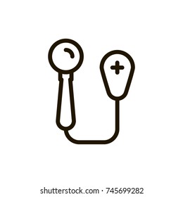 Joystick flat icon. Single high quality outline symbol of control for web design or mobile app. Thin line signs of game for design logo, visit card, etc. Outline pictogram of arcade
