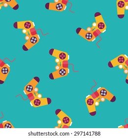 joystick flat icon,eps10 seamless pattern background