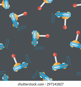 joystick flat icon,eps10 seamless pattern background