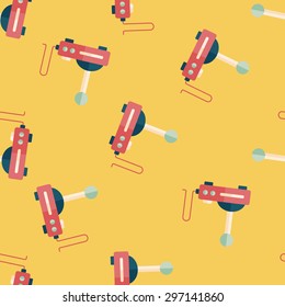 joystick flat icon,eps10 seamless pattern background