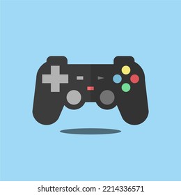 ilustración plana joystick para referencia y negocio