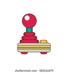Joystick flat vector
