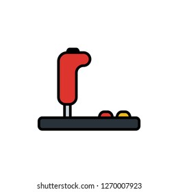 Joystick flat vector icon sign symbol