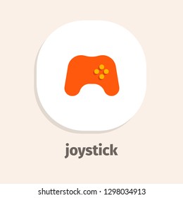 Joystick flat vector icon for web and mobile applications