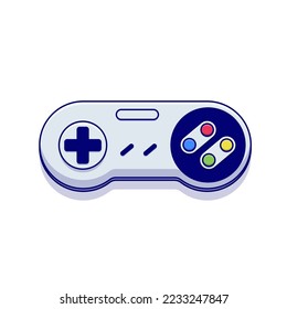 Joystick game cartoon vector icon illustration. Gaming icon isolated flat
