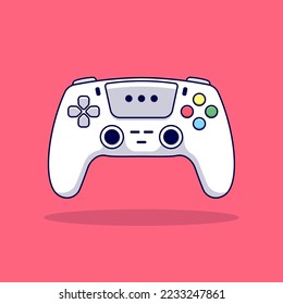 Joystick game cartoon vector icon illustration. Gaming icon isolated flat