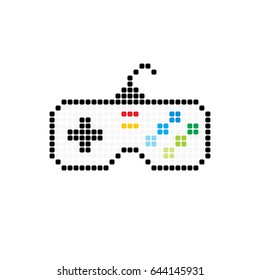 joystick game console icon logo logotype