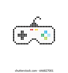 joystick game console icon logo logotype
