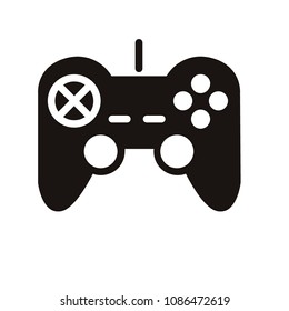 joystick game console symbol  vector icon
