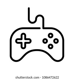 joystick game console symbol  vector icon