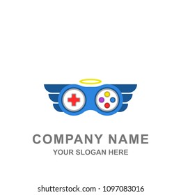 Joystick Game Console Technology Logo Vector Icon