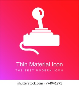 Joystick game control red and pink gradient material white icon minimal design