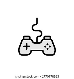 Joystick, game controller icon. Simple color with outline vector elements of video game icons for ui and ux, website or mobile application