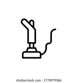 Joystick, game controller icon. Simple line, outline vector elements of video game icons for ui and ux, website or mobile application