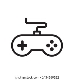 joystick, game controller icon in trendy outline style design. Vector graphic illustration. Suitable for website design, logo, app, and ui. Editable vector stroke. EPS 10.
