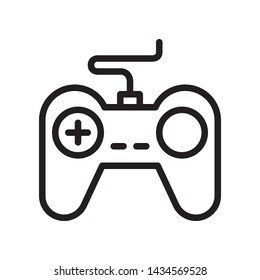 joystick, game controller icon in trendy outline style design. Vector graphic illustration. Suitable for website design, logo, app, and ui. Editable vector stroke. EPS 10.
