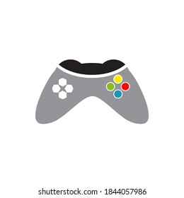 Joystick game controller logo design vector template