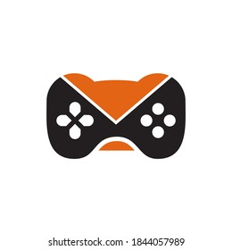 Joystick game controller logo design vector template