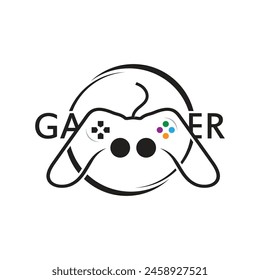 Joystick Game Controller Logo Icon. Game Logo Vector Illustration.