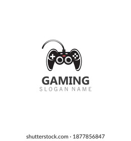 Joystick Game controller logo template joystick icon Vector Image