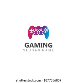 Joystick Game controller logo template joystick icon Vector Image