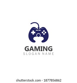 Joystick Game controller logo template joystick icon Vector Image