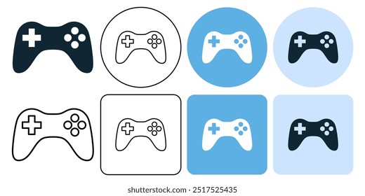 joystick, game controller, game pad, console game pictogram sign icon symbol ui and ux design, glyphs and stroke line