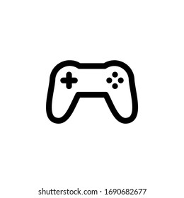 Joystick Game Controller Toy Outline Icon Vector Illustration
