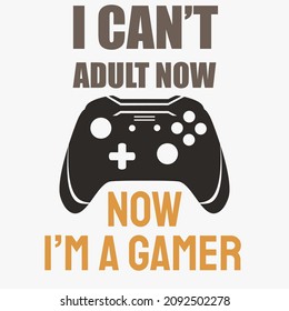 joystick game design vector and game slogan