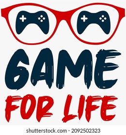 joystick game design vector and game slogan