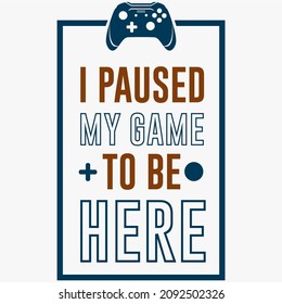 joystick game design vector and game slogan