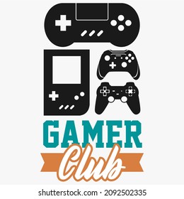joystick game design vector and game slogan