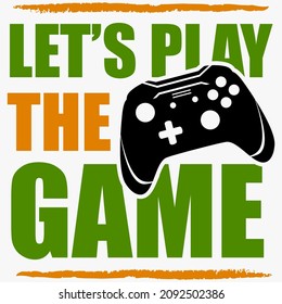 joystick game design vector and game slogan